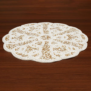 แผ่นรองจานลูกปัดทรงกลมทำด้วยมือสุดหรูแผ่นรองจานดีไซน์ทันสมัยสำหรับตกแต่งห้องครัวหรือร้านอาหารโรงแรม - Product Image 2