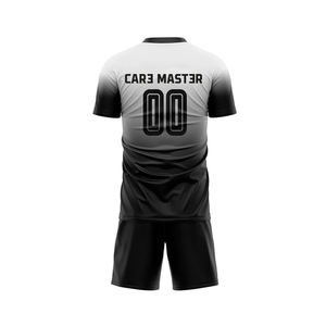 Maillots de football personnalisés 100 % polyester respirant, ensembles de vêtements de sport en maille avec logo imprimé, fabrication de tenues de football pas chères - Product Image 3