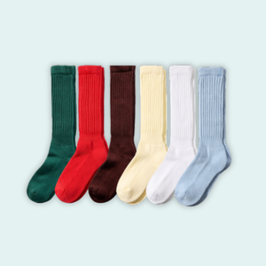 Calcetines de Moda para Uso Diario, Cómodos, Casuales, con Logotipo Personalizado, Algodón de Alta Calidad, Tejido de Punto Acanalado, Fabricante ODM - Product Image 1