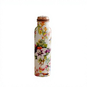 Botella de Agua Reutilizable Ecológica de Cobre Puro con Tapa, para Viajes, Oficina, Gimnasio y Escuela, Regalo Personalizable - Product Image 5