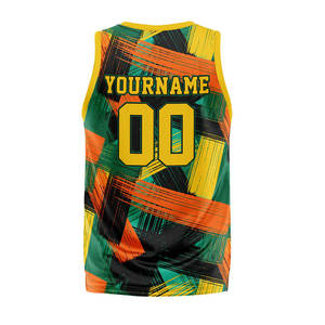 Ensembles de maillots de basketball unisexes personnalisés en gros avec logo, grandes tailles, respirants, impression sérigraphique, anti-humidité, anti-UV pour joueurs - Product Image 3