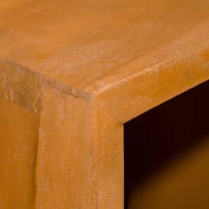 Étagère à livres en teck massif 11,8x11,8x43,3 pouces, finition naturelle - Product Image 6