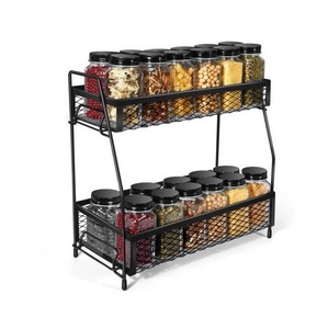 Contemporary Metal Spice <b>Shelf</b> Designed for Storing Culinary Ingredients with Strong Support and Elegant Kitchen Function - Product Image 2