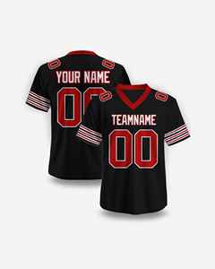 Venta caliente Camisetas de fútbol americano Camisetas de malla personalizadas Camiseta de equipo de rugby transpirable impresa sublimada - Product Image 4