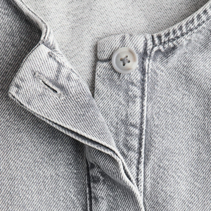 Chaqueta vaquera vintage para mujer, manga larga, con botones, estilo casual, corte holgado, ligera, para primavera y otoño, estilo urbano - Product Image 6