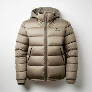 Blouson matelassé brillant pour homme, manteau d'hiver chaud et léger à capuche, style décontracté et tendance pour l'extérieur 2026 - Product Image 1
