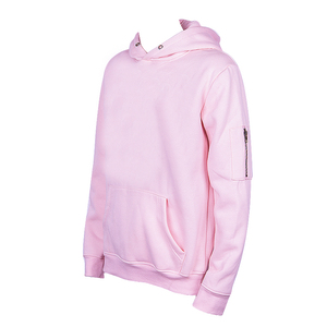 เสื้อฮู้ดสีชมพูแบบยูนิเซ็กซ์ ทรงปกติ ผ้าฟลีซสีพื้น 100% ผ้าฝ้าย สวมใส่สบาย เหมาะสำหรับฤดูใบไม้ร่วง - Product Image 2