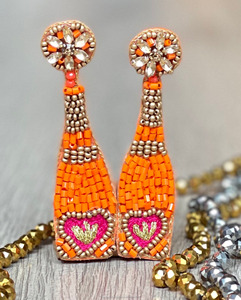 แชมเปญขวดเมล็ดลูกปัดต่างหูแบบห้อยโบฮีเมียนดอกไม้แบบโบฮีเมียนสำหรับงานเลี้ยงเจ้าสาวการเฉลิมฉลองเทศกาลของขวัญแฟชั่นทันสมัย - Product Image 6