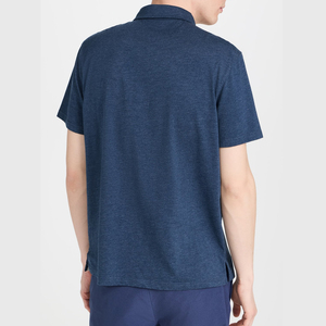 Polo de Manga Corta para Hombre, de Algodón, Color Sólido, Transpirable, Casual, con Diseño de Bolsillo, Corte Regular - Product Image 2