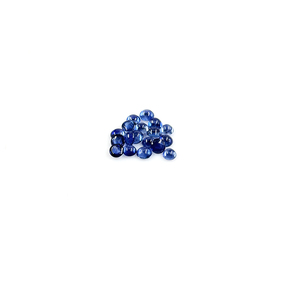 พลอยไพลินสีน้ำเงินมาดากัสการ์ธรรมชาติ ไม่ผ่านการปรับแต่ง ทรงคาโบชองกลมขนาด 3 มม. พลอยไพลินสีน้ำเงินธรรมชาติทรงคาโบชองแบบหลวม - Product Image 3