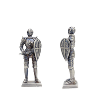 Figurine d'armure de chevalier romain en résine, design nordique moderne, pour décoration de bureau, artisanat d'armure de chevalier de style nordique moderne