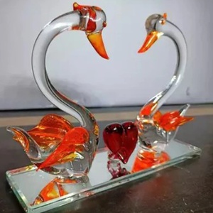 Handmade Modern Glass Rooster <b>Animal</b> Figurine <b>Crystal</b> Paperweight Earth Day Bookshelf Decor for Home Office Car Dashboard - Product Image 2
