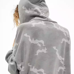 Sudadera con Capucha de Moda Urbana al por Mayor, Servicio OEM, Diseño Casual con Efecto Tie-Dye para Mujer, Corte Oversize 2026 - Product Image 6