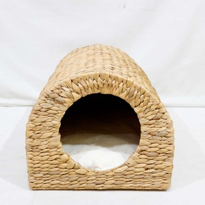 Cama Túnel para Gatos de Jacinto de Agua Tejido de Primera Calidad, Casa Arqueada para Mascotas con Almohada Extraíble - Product Image 5