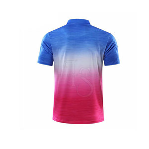เสื้อกีฬาผู้ชายแบบกลับด้านได้ ขายส่ง ผลิตจากโพลีเอสเตอร์ 100% แขนสั้น ออกแบบได้ตามต้องการ ระบายอากาศได้ดี เป็นมิตรกับสิ่งแวดล้อม กันน้ำ - Product Image 3