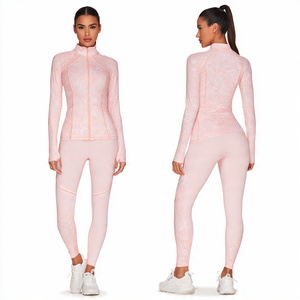 Ensemble de vêtements de sport pour femmes, soutien-gorge de sport sans couture, leggings taille haute, vêtements de yoga, vêtements de fitness, tenue de sport deux pièces - Product Image 4