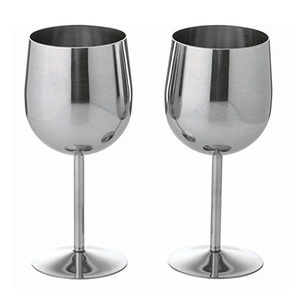 Copa de Vino de Acero Inoxidable 304 de Primera Calidad, 16 oz, Alta, para Champán, con Logotipo Personalizado, para Bodas - Product Image 6