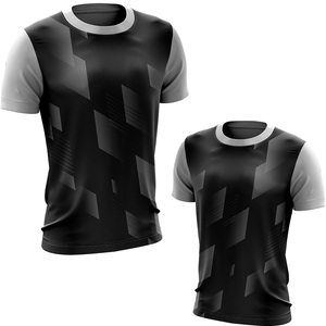 เสื้อยืดทรงบ็อกซี่โอเวอร์ไซส์ผ้าฟลีซสำหรับผู้ชาย คุณภาพสูง ผลิตจากโพลีเอสเตอร์ผสมคอตตอน แห้งเร็ว ระบายอากาศดี แขนสั้น แบบเรียบ - Product Image 6