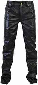 Pantalon en cuir pour homme de haute qualité, personnalisé, 5 poches, léger, noir, pantalon de moto - Product Image 3