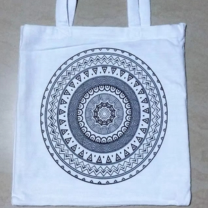 Cotton Twill Soft-loop European Design <b>Collapsible</b> Square Tote Bag with Long Hand Length Handle 50x90cm - Product Image 1