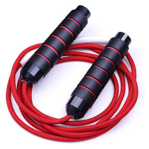 Cuerda de Saltar Ajustable con Rodamientos, Cordón Rojo, Mango Negro de ABS, 2.8M, para Ejercicio en Casa, Unisex, Mango de Espuma, Sin Enredos, para Entrenamiento en Gimnasio - Product Image 4