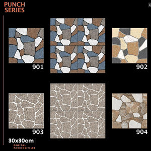 Carreaux de sol numériques pour extérieur, céramique mate 300x300mm 30x30cm 12x12 pouces, solution de revêtement pour allée, garage et extérieur - Product Image 1