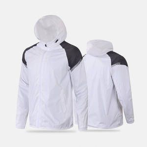 Vestes coupe-vent imperméables respirantes à col montant en toile enduite pour hommes, style tendance, prix abordable, style urbain - Product Image 1