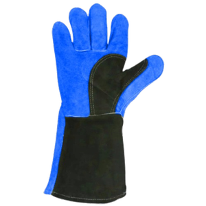 Heavy-Duty Cowhide Split Leather Safety Gloves <b>Fire</b> Resistant Heat & Abrasion Resistant Spark Protected for Industrial Use - Product Image 4