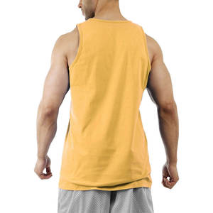 Débardeur de sport jaune pour hommes, idéal pour la musculation et le fitness, maillot de corps sans manches pour la gym - Product Image 2