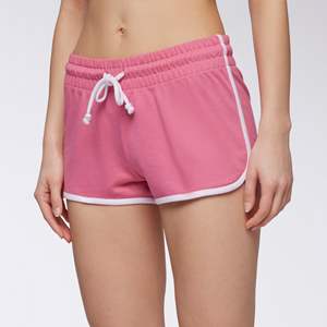 Pantalones Cortos de Verano de Algodón Terry Grueso con Cordón y Logo de Moda para Mujer, Fabricante de Ropa Urbana, Pantalones Cortos Personalizados con Lavado Ácido para Mujer - Product Image 1