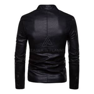 Chaquetas de Cuero para Hombre, Diseño Personalizado, Precio de Fábrica, Venta al Por Mayor, Transpirables y Cómodas, para Invierno - Product Image 2