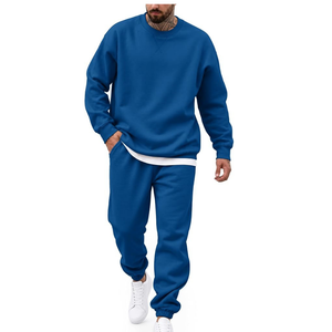 Survêtement de sport pour homme personnalisé en molleton technique, coupe ajustée, respirant, pour la course à pied, avec fermeture éclair - Product Image 1
