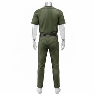 Uniforme de baseball de marque célèbre, impression par transfert thermique professionnelle, designs personnalisés, respirant, séchage rapide, antibactérien - Product Image 2