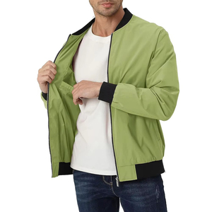 New Fast Shipments Winter Business Style Men's Bomber <b>Jackets</b> One-Piece Thickened <b>Fleece</b>-<b>Lined</b> Bomber <b>Jackets</b> Customized - Product Image 1