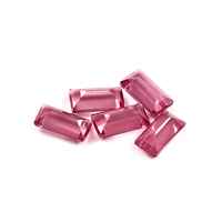 Granate Rodolita Natural 3.5x7MM Corte Baguette Facetado Calibrado Gema Suelta Certificada para Joyería Proveedor Mayorista