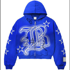 Sudadera con Capucha Personalizada para Hombre con Forro Polar Grueso, Color Sólido, Corte Holgado, Mezcla de Algodón y Poliéster, Perfecta para Ropa Urbana - Product Image 5