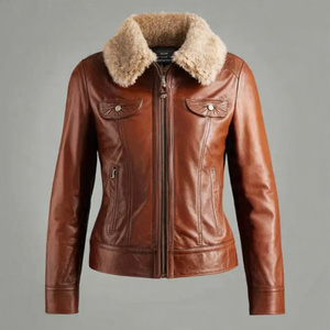 Vestes en cuir et fourrure de luxe de haute qualité - Product Image 1