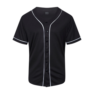OEM Service Latest High Quality Breathable Neck Rounded Bottoms Men <b>Baseball</b> Jersey Custom Color Short Sleeve - Product Image 6