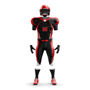 Uniforme de football américain confortable, respirant et à séchage rapide, 100% polyester, couleur et logo personnalisables - Product Image 1