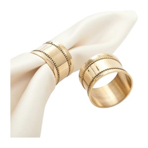 ชุดแหวนรองผ้าเช็ดปากเหล็กดีไซน์ใหม่ 10 ชิ้น พร้อมเคลือบทอง สำหรับตกแต่งในวันหยุด ตกแต่งชั้นวางของ และเป็นของขวัญ - Product Image 4