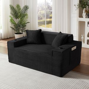 Divano Moderno a 2 Posti Senza Struttura per Spazi Compatti, Facile da Usare e Senza Necessità di Montaggio, Ideale per Appartamenti e Uffici - Product Image 3