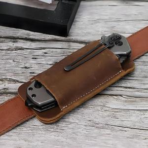 Leather Cover Adjustable Strap Holster Universal Belt Sheath Double Stitch Customized ODM OEM Factory Waterproof Belt Clip 200 - Product Image 5