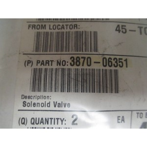 Vanne Solénoïde 6 AMAT 3870-06351 - Équipements et Pièces Semi-conducteurs Mondiaux de Confiance - Product Image 1