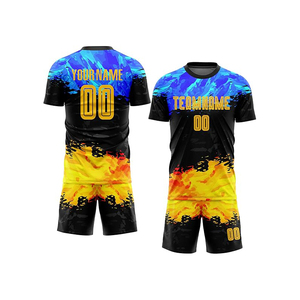 Custom American Flag <b>Soccer</b> Jersey Shorts Set Sublimated Print Quick Dry Breathable Anti-Bacterial 100% Polyester Men's Football - Product Image 6