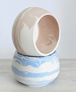 Recipiente de Cerámica Artesanal para Velas, Acabado Mármol, Dos Tonos, Múltiples Mechas, Larga Duración, Elegante Decoración de Lujo para el Hogar, Centro de Mesa - Product Image 4