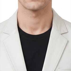 Blazer en cuir pour homme grande taille, sport et affaires, coupe-vent et respirant - Product Image 4