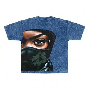 Camiseta Acid Wash en 9 colores, estilo oversized para gimnasio, camiseta para hombre con impresión DTG y serigrafía, camiseta vintage personalizada de alta calidad. - Product Image 1