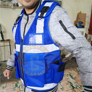 Chaleco de Seguridad Reflectante de Alta Visibilidad para la Comunidad, Ropa de Trabajo Personalizada, Uniforme de Guardia de Seguridad Negro, Chaleco Táctico - Product Image 3