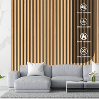 Panneau acoustique mural en lattes de bois Akupanel, panneau absorbant le son pour studio, bureau, hôtel, cinéma maison, décoration intérieure