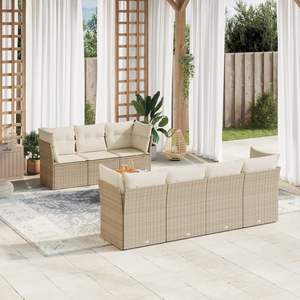 Set Divano da Giardino Beige - Product Image 1